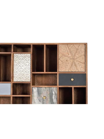 Giner y Colomer Bücherregal aus Mangoholz in Multicolored