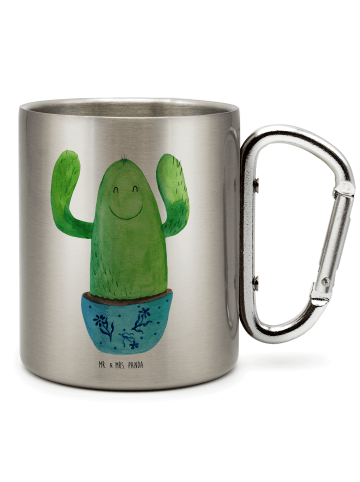 Mr. & Mrs. Panda Thermobecher Kaktus Happy ohne Spruch in Silber