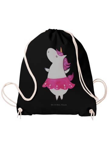 Mr. & Mrs. Panda gymnastiktasche Einhorn Ballerina ohne Spruch in Schwarz