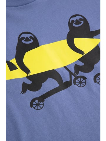 MOKIDA Baumwoll-t-shirt mit kurzen Ärmeln in blau