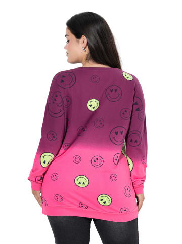 Angel of Style Sweatshirt in dunkel weinrot