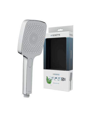 Franz Joseph Schütte HAWAII Handbrause, Chrom/Hellgrau, eckig