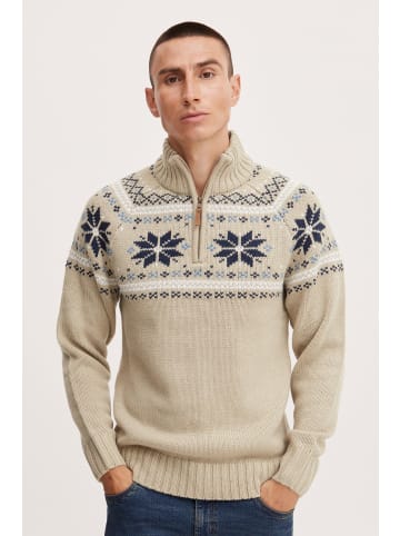 11 Project Troyer PRTim 20715244 ME  schöner Pullover mit Troyerkragen in Beige