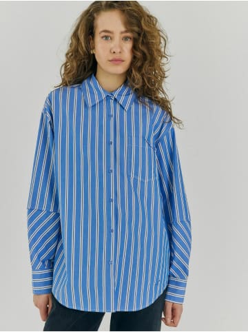 Norr Hemd Nicci in Off-white stripe