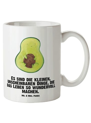 Mr. & Mrs. Panda Kaffeetasse Avocado Kern mit Spruch in Weiß