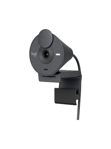 Logitech Full HD-Webcam 1920 x 1080 Pixel mit Klemm-Halterung in Grau