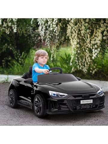 HOMCOM AUDI RS E-tron GT Kinderauto 3-5 Jahre Schwarz
