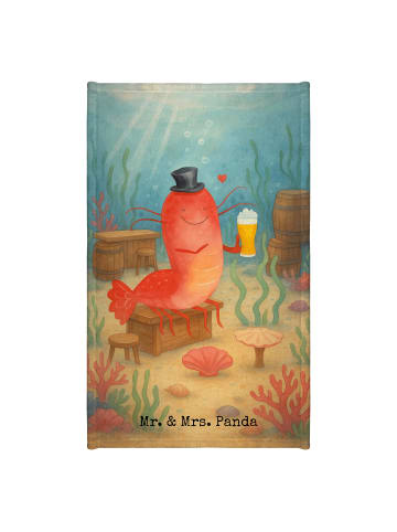 Mr. & Mrs. Panda Gästehandtuch Hummer Weizen Design ohne Spruch in Weiß