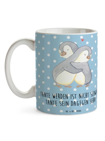 Mr. & Mrs. Panda haferl Tolle Tante mit Spruch in Blau Pastell