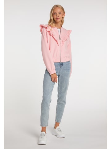 myMo Sweatjacke in Rosa