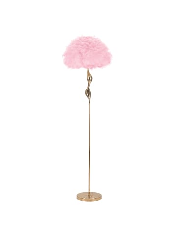Mauro Ferretti Stehlampe mit rosa Federn, Ø 50 x 165 cm
