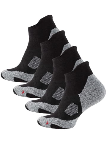 Stark Soul® Sneaker Sport Socks 2 Paar, Unisex in schwarz