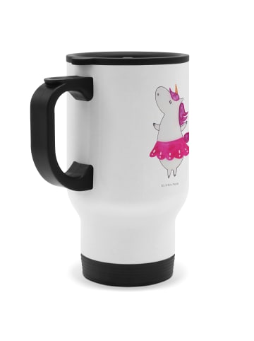 Mr. & Mrs. Panda Edelstahl Trinkbecher Einhorn Ballerina ohne Sp... in Weiß