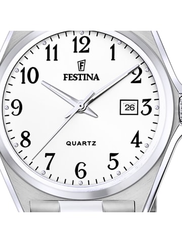 Festina Analog-Armbanduhr Festina Klassik silber groß (ca. 40mm)