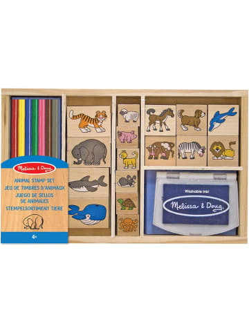 Melissa & Doug Mein erstes Holzstempelset — Tierstempelset - ab 3 Jahren