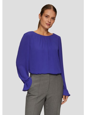 s.Oliver BLACK LABEL Bluse langarm in Blau
