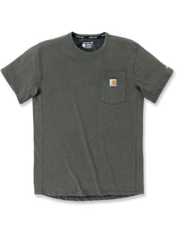 CARHARTT T-Shirt "Force Pocket S/S 106652" in Grün