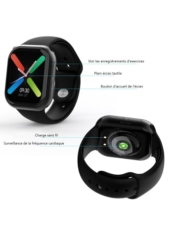 Platyne Multifunktionale Smartwatch in Schwarz