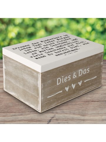 Mr. & Mrs. Panda Box Spruch Erleuchtung im Alltag mit Spruch in Weiß