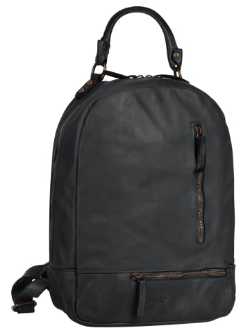 Samantha Look Rucksack echt Leder in grau