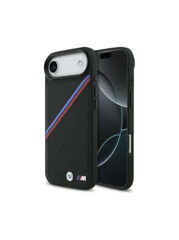 COFI 1453 BMW M Tricolor Metal Logo mit Magnetfunktion Hülle iPhone 17 Air in Schwarz