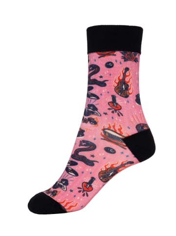Queen Kerosin Queen Kerosin Socken Rock 'n' Roll in rosa