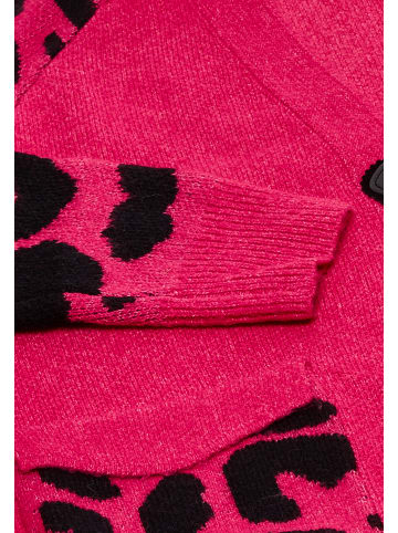 VIRITA Women Strickjacke in Pink Schwarz