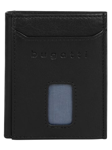 Bugatti Geldbörse SECURE SLIM echt Leder in schwarz