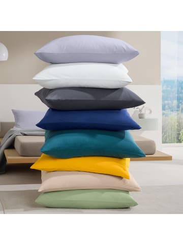 Erwin Müller Mako-Single-Jersey Kuschelkissenbezug Ansbach in jade