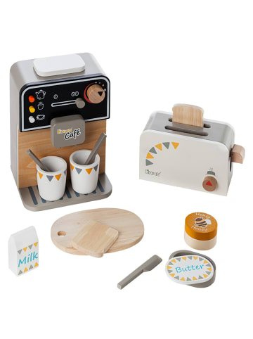 howa Kaffeemaschine und Toaster aus Holz incl. 13 tlg. Zubehör ab 3 Jahre