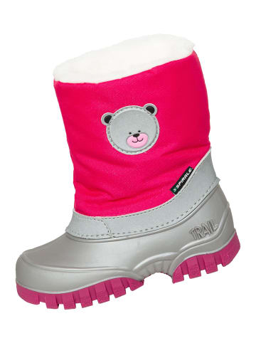 Kinder-Winterstiefel Jonk gefüttert in fuchsia/silber