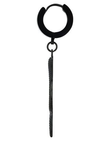 Adeliás Unisex Anhänger – Herzanhänger aus Edelstahl in schwarz