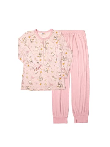 Joha Bio-Bambus Schlafanzug in rosa