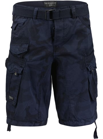 Geographical Norway Short "Panoramique New Camo Men 063" in Blau