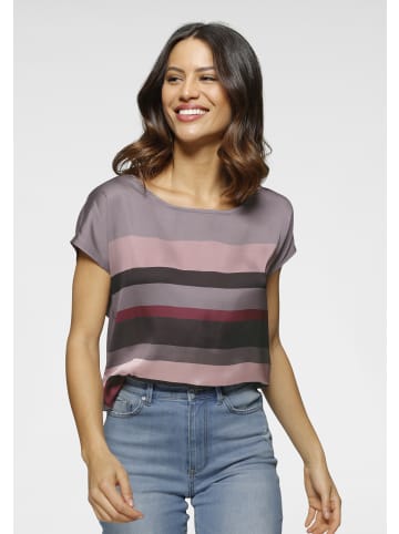 Laura Scott Shirtbluse in mauve-gestreift