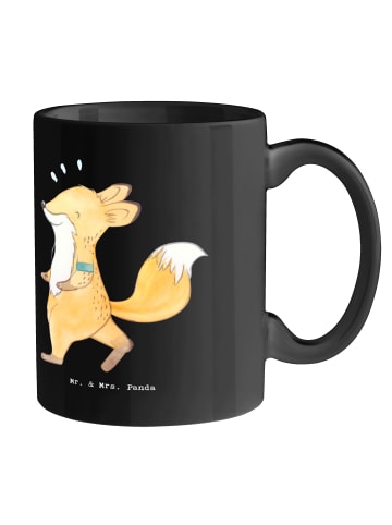 Mr. & Mrs. Panda Tasse Laufen Lebensstil mit Spruch in Schwarz
