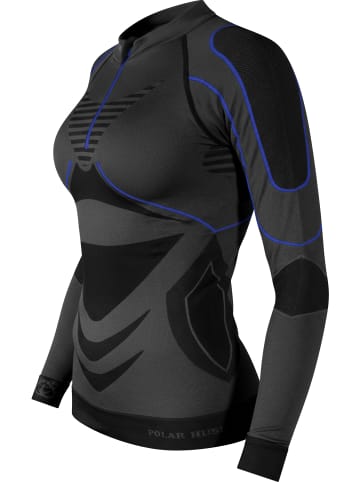 normani 2 x Funktionsunterhemd Langarm Shirt Skiunterwäsche für Damen in Dunkelblau