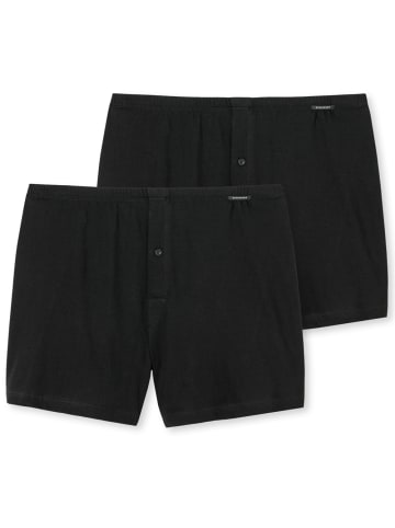 Schiesser Boxershort 2er Pack in Schwarz