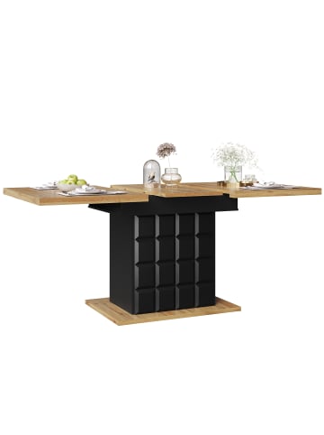 ABRIHOME Esstisch Ausziehtisch Küchentisch 110-140×80cm für 4-6 Personen 