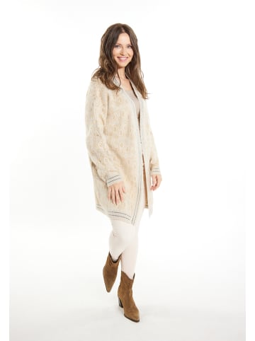 usha FESTIVAL Strick Cardigan in Beige Mehrfarbig