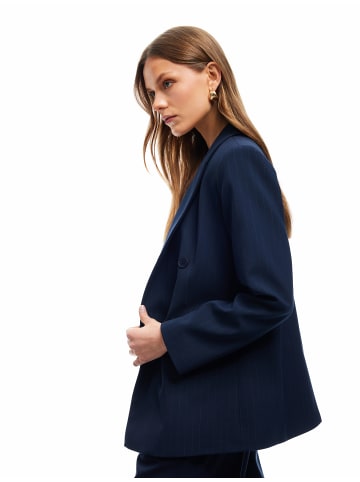 KOTON ANZUGSJACKE in Marineblau Gestreift