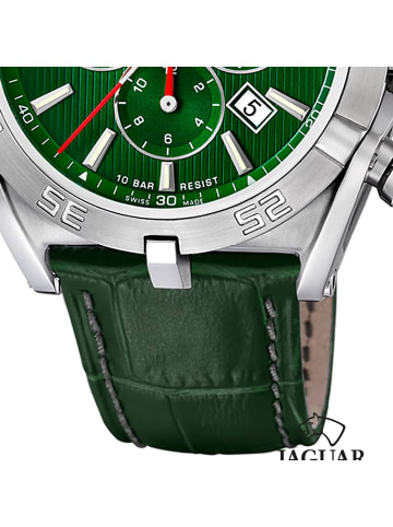 Jaguar Chronograph-Armbanduhr Jaguar Executive grün extra groß (ca. 45,8mm)