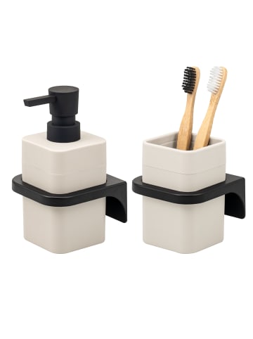 bremermann 2tlg. - Bad-Accessoires -Set SAVONA Softtouch, eckig