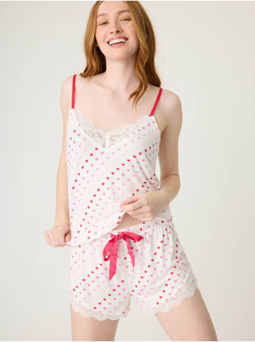 P.J. Salvage Pyjamashorts Day Dreams in off-white