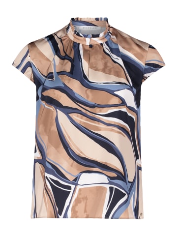 BETTY & CO Schlupfbluse mit Print in Nature/Blue