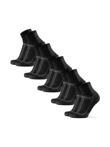 DANISH ENDURANCE Socken Long Distance Quarter in Black/Grey