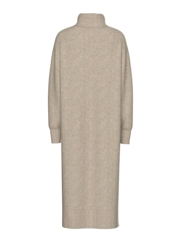 Pieces Strickkleid in Taupe Gray