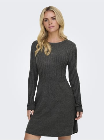 ONLY Strickkleid in Dark Grey Melange