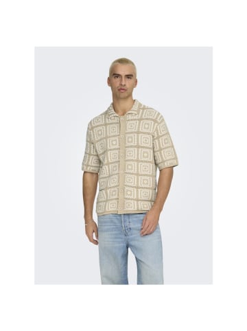Only&Sons Halbarmhemd in Silver Lining