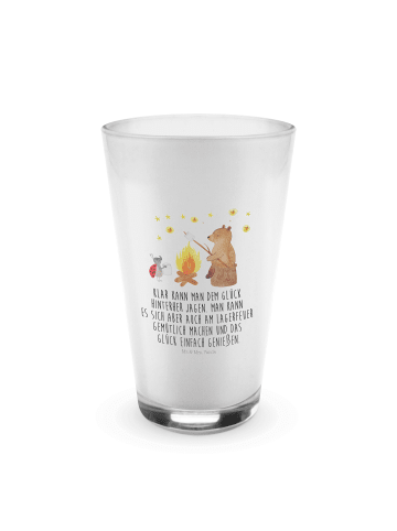 Mr. & Mrs. Panda Latte Macchiato Glas Bär & Marienkäfer Lagerfeu... in Transparent